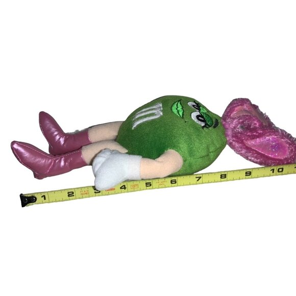 Easter Plush M&M Green 2005 Stuffed Animal Bunny Rabbit Ears Collectible - Picture 10 of 11